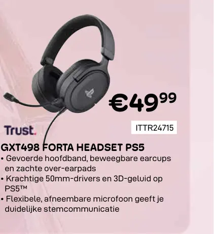 Promotie: Gxt498 forta headset ps5