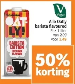 Aanbieding: Oatly barista flavoured