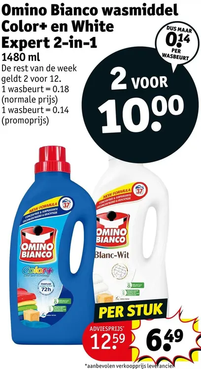 Promotie: Wasmiddel Color+ en White Expert