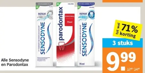 Aanbieding: Sensodyne en Parodontax