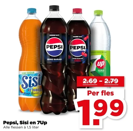Aanbieding: Pepsi, Sisi en 7Up