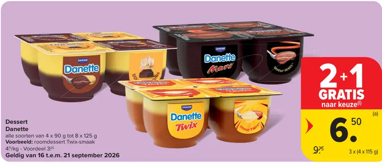 Promotie: Dessert
