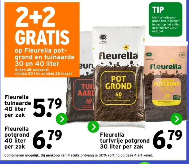 Aanbieding: Fleurella potgrond en tuinaarde