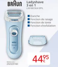 Offre: BRAUN Ladyshave 3 en 1