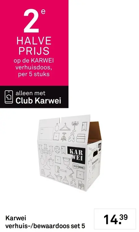 Aanbieding: Verhuis-/bewaardoos set 5