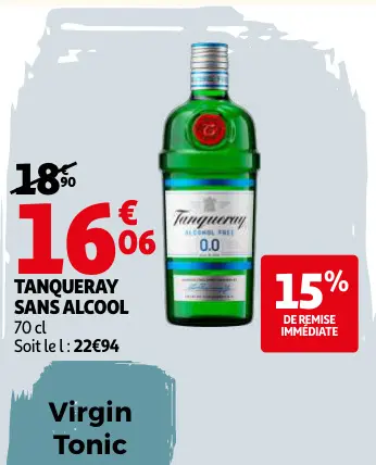 Promotie: Tanqueray sans alcool
