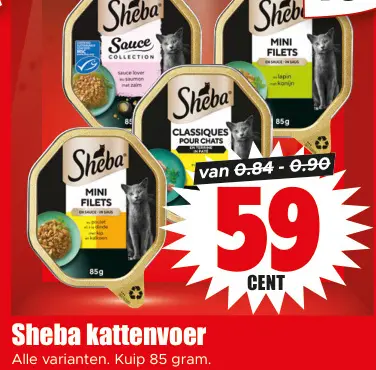 Aanbieding: Sheba kattenvoer