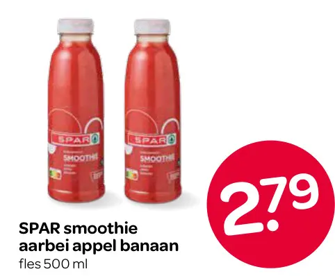 Aanbieding: Smoothie aardbei appel banaan