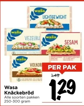 Aanbieding: Wasa Knäckebröd
