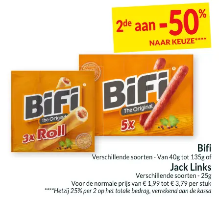 Promotie: BiFi of Jack Links