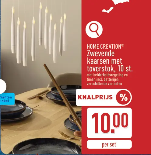 Promotie: Zwevende kaarsen met toverstok