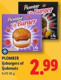 Aanbieding: ijsburgers of ijsdonuts