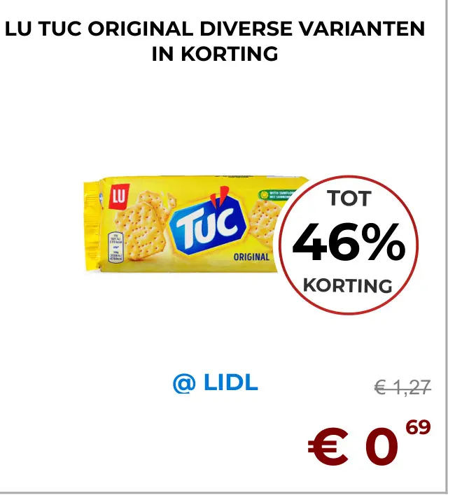 Aanbieding: LU TUC Original Diverse varianten