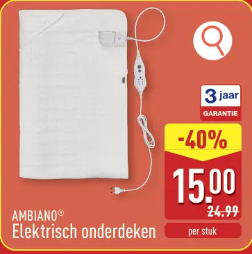Promotie: Elektrisch onderdeken