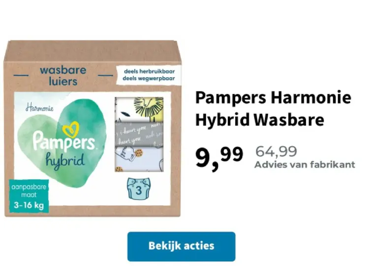 Promotie: Pampers Harmonie Hybrid Wasbare