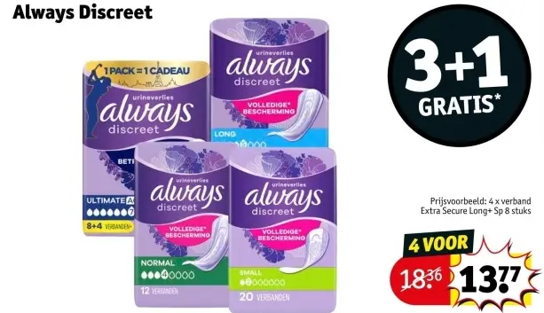 Promotie: Always Discreet