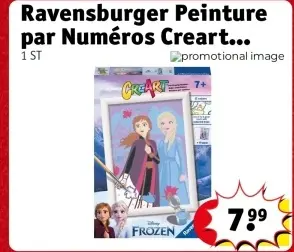 Offre: Ravensburger Peinture par Numéros Creart La Reine des neiges