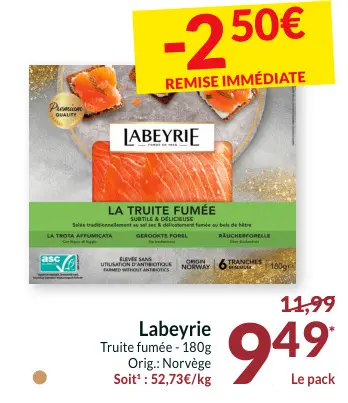Offre: Truite fumée