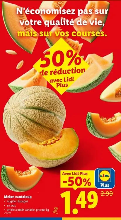Offre: Melon cantaloup