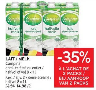 Offre: Lait / melk