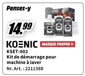 Offre: Kit de démarrage pour machine à laver