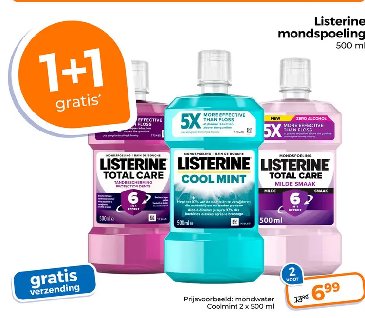 Aanbieding: Listerine mondspoeling
