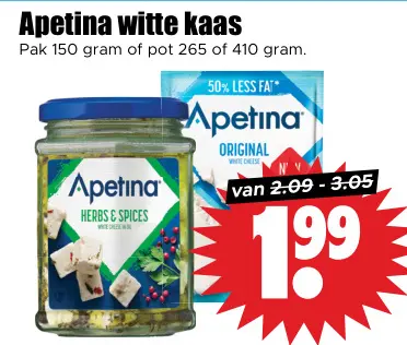 Aanbieding: Apetina witte kaas