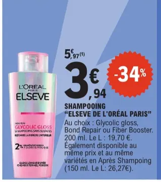 Offre: ELSEVE DE L'ORÉAL PARIS