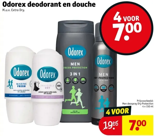 Aanbieding: Deodorant en douche