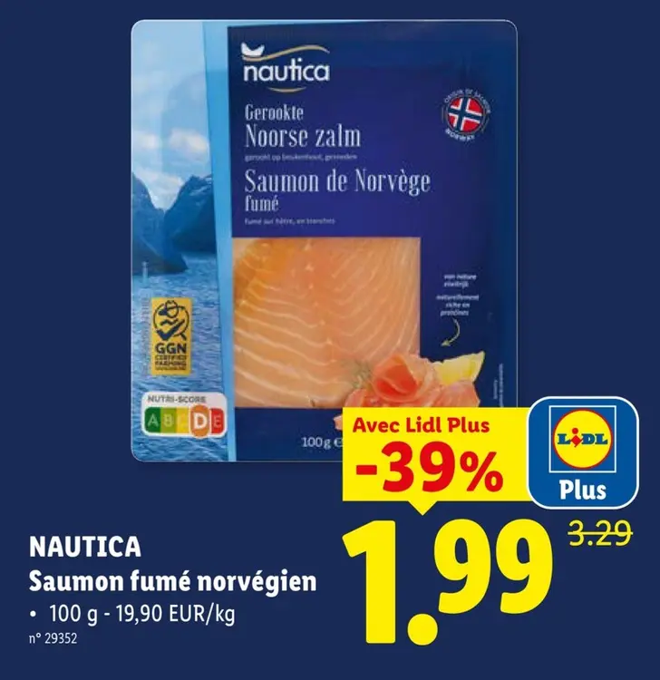 Offre: Saumon fumé norvégien