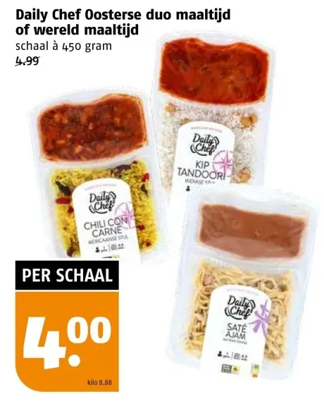 Aanbieding: Oosterse duo maaltijd of wereld maaltijd