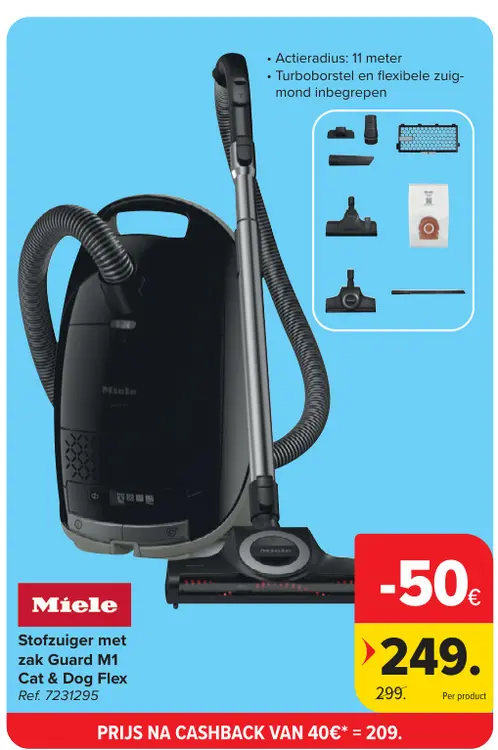 Promotie: Stofzuiger met zak Guard M1 Cat & Dog Flex