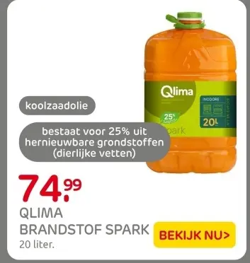 Aanbieding: Brandstof spark