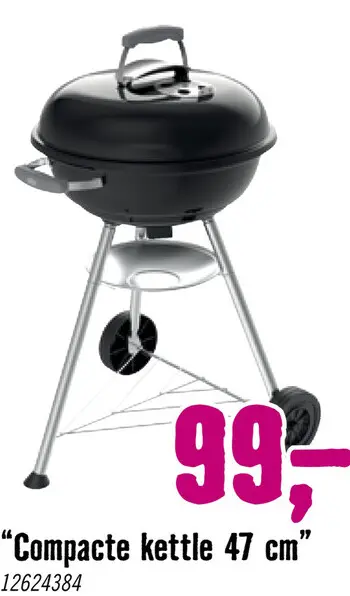 Aanbieding: WEBER Houtskoolbarbecue Compact Kettle Ø 47 cm
