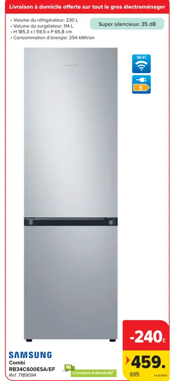 Offre: Combi RB34C600ESA/EF