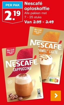 Aanbieding: Nescafé oploskoffie