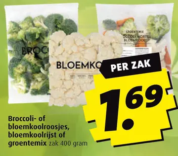 Aanbieding: Broccoli- of bloemkoolroosjes, bloemkoolrijst