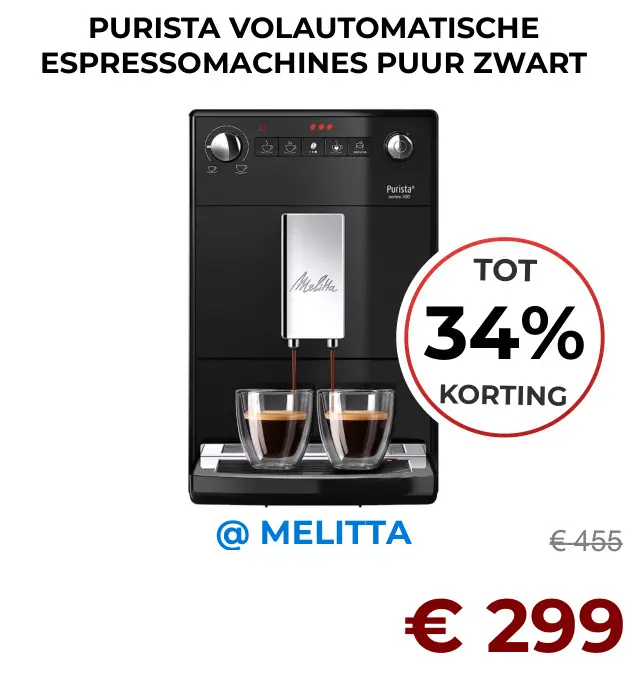 Aanbieding: Purista volautomatische espressomachines puur