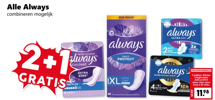 Aanbieding: Alle Always