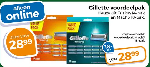 Aanbieding: Gillette voordeelpak