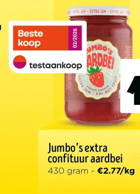 Promotie: Jumbo's extra confituur aardbei