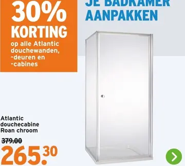 Aanbieding: Atlantic douchecabine Roan chroom