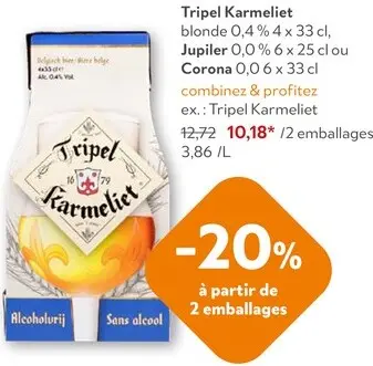 Offre: Bière blonde 0,4%