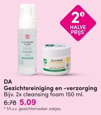 Aanbieding: Gezichtsreiniging en -verzorging