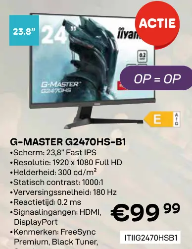 Aanbieding: G-master g2470hs-b1