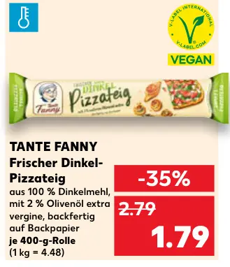 Aanbieding: Frischer Dinkel-Pizzateig