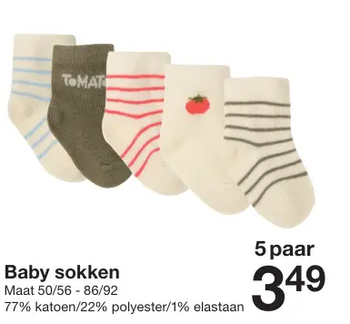 Promotie: Baby sokken