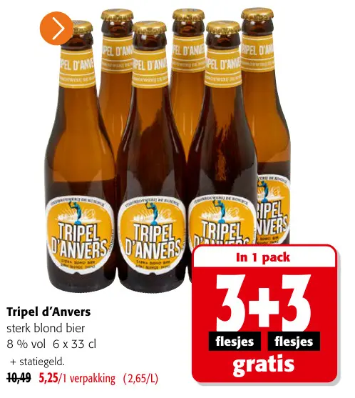 Promotie: Tripel d'Anvers
