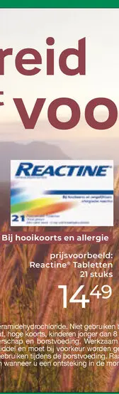Aanbieding: Reactine Tabletten
