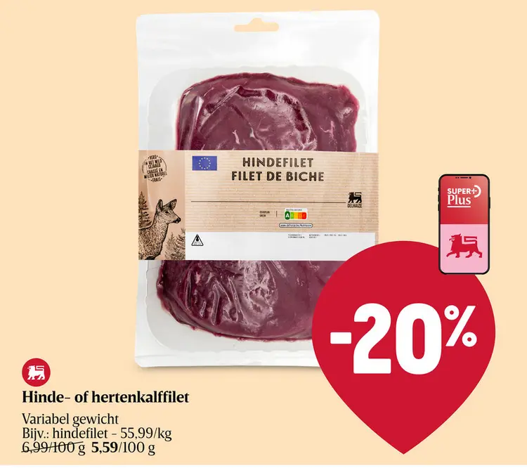 Aanbieding: hertenkalffilet